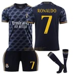 23-24 Real Madrid Bortalag Royal Blue Tröja Nr. 10 Modric 7 Pooh C Ronaldo 5 Bellingham Fotbollströja NR.7 RONALDO NR.7 RONALDO-Xin NO.7 RONALDO 28