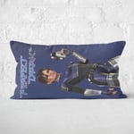 Perfect Dark Jo Power Pose Rectangular Cushion - 30x50cm - Soft Touch