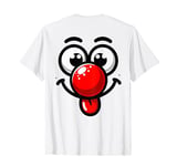 Retro Red Big Nose Funny Day Kids 2024 Print On Back Meme T-Shirt