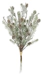 Branche de sapin artificielle avec pommes de pin - Branche décorative verte, conifère - Décoration de Noël - Couronne de l'Avent - Guirlande de branche - Décoration de Noël - Fleurs artificielles