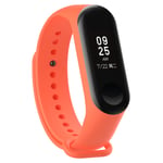 KOMI Watch Strap compatible with Xiaomi mi Band 4 / mi band 3, Women Men Silicone Fitness Sports Replacement Band(Orange)