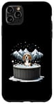 iPhone 11 Pro Max Cool Beagle in Hot Tub Case