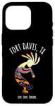 Coque pour iPhone 16 Pro Fort Davis Texas USA Motif Kokopelli dansant