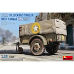 MiniArt 35443 G-518 US 1t Cargo Trailer w/Canvas "Ben Hur" 1:35 Model Kit