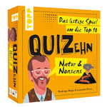 TOPP QUIZehn - Nature & Nonsens.Le Jeu rusé pour Le Top 10e Jeu de fête avec 100 Questions Fausses Quiz sur Les curiosités de Notre planète