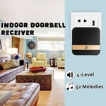 Power Receiver Wireless WiFi Doorbell Indoor Bell Door Bell Receiver Chime Ring