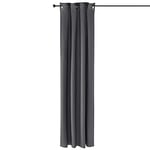 Furinno Collins Rideau Black-Out, Gris Foncé