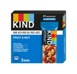 KIND Bars, Gluten Free Snack Bars, Fruit & Nut, High Fibre, Healthy Snack, No Artificial Colours, Flavours or Preservatives, Multipack 3 x 30g