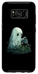 Coque pour Galaxy S8 Fantôme mignon jardinage plante Halloween