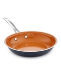 Gotham Steel Nonstick Frying Pan - 11 Inch Ceramic Frying Pans Cooking, Fry Pan Skillet Large Frying Pan – Dishwasher Safe, Brown