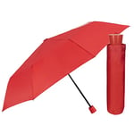 PERLETTI Mini parapluie pliant femme - Ultra léger et compact 236 GR - Rouge