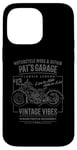 Coque pour iPhone 14 Pro Max Pat's Garage Design de moto pour le nom Pat