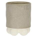 RITUALI DOMESTICI - Cachepot S Inéquilibre en céramique, 10,4 x 10,4 cm, Profondeur 13 cm, Collection Inequilibbrio