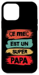 Coque pour iPhone 12 mini Ce mec est un super papa cadeau drôle papa fête des pères