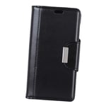 Flip Case for LG K8 2017, Business Case with Card Slots, Leather Cover Wallet Case Kickstand Phone Cover Shockproof Case for LG K8 2017 (Black)