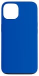 Coque pour iPhone 13 Couleur simple bleu cobalt