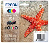 Genuine Original  Epson 603 Set BCMY Multipack Starfish Ink Cartridges XP-3100