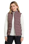 Mountain Warehouse Opal Womens Padded Gilet - Lightweight Ladies Body Warmer, Water Resistant Sleeveless Jacket with Front Pockets - For Light Rain, Autumn, Winter Taupe Women's Size 20