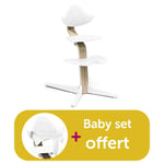 Stokke Chaise Haute Nomi Natural White acheté = baby set offert