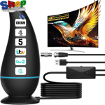 2024  TV  Aerial ,  Freeview  Indoor  TV  Aerial  with  560 +  Miles  Range  Rec