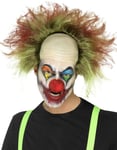 Blodig grön skallig Top Clown Peruk