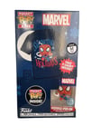 Coffret Funko Pop Marvel Spiderman T-Shirt taille M + porte clés