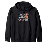 I Teach The Smartest Cookies Christmas Gingerbread Kids Boys Zip Hoodie