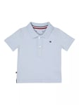 Tommy Hilfiger Baby Flag Logo Polo Shirt, Breezy Blue