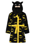 DC Comics Robe de Chambre Enfant Garçon en Polaire Batman (Noir, 9-10 ans)