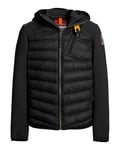 Parajumpers Nolan Fleece/Nylon Hooded Jacket JR Black (M M)