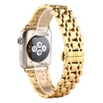 Apple Watch Series 4 44mm seven beads stainless steel watch band - Gold