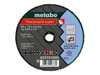 Metabo Flexiarapid Super - Skjæreplate - For Rustfritt Stål, Acid-Resistant Steel, Rust, Spring Steel, Tool Steel - 50 Deler - 76 Mm