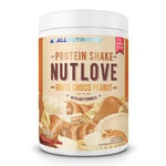 ALLNUTRITION Nutlove Sugar Free Protein Shake Powder - Meal Replacement Shake with Buttermilk - Whey Protein Powder - Low Calorie Snacks - White Choco Peanut