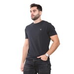 Gant Mens T-Shirts - Black Cotton - Size X-Large