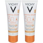 VICHY Capital Soleil Soin anti-tâches teintée SPF50+ Tube 50ml Crème Protection Solaire 2x50 ml