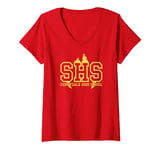 Womens Buffy the Vampire Slayer Sunnydale High School Logo V-Neck T-Shirt