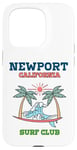 Coque pour iPhone 15 Pro Club de surf rétro de Newport, Rhode Island