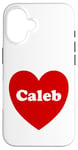 iPhone 16 I Love Caleb Heart Cute Caleb Name Birthday Case