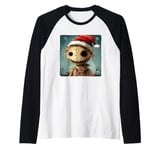 Celebrate the Holidays with a Cheerful Scarecrow Raglan Baseball Tee