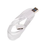 Cable data d'origine Samsung ET-DQ10Y0WE blanc de 95 cm pour Galaxy Note 3