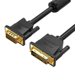 Dvi(24 5) To Vga Cable 5m Vention Eacbj (black)