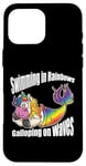 iPhone 16 Pro Max Swimming in Rainbows Galloping on Waves Mystic Hybrid Case