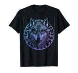 Wolf Viking Runes Nordic Celtic Wolf Lover T-Shirt