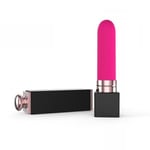 Vibromasseur vaginal stimulateur vibrant rouge à lèvres en silicone pour...