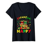 Womens Happy Kwanzaa Seven Principles Of Kwanzaa Women V-Neck T-Shirt