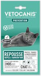 Vetocanis | Collier chat anti-puces et anti-tiques | Traitement et Protection Antiparasitaire Chat | Efficace 3 Mois | Pour Chat de + de 9 Mois | Résiste à l'Eau | Formulé sous contrôle Vétérinaire