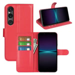 Sony Xperia 1 VI      PU Wallet Case    [Red]