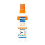 Mixa - Spray Solaire Pédiatrique SPF50+ Peaux Fragiles Enfants - Hypoallergénique, sans parfum, triple protection UVA, UVB, UVA longs