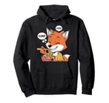 Yum Fox Ramen Lover Cute Japanese Food Design Pullover Hoodie