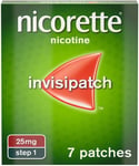 Nicorette Invisipatch 25mg 7 Discreet Nicotine Patches For Smoking Cessation